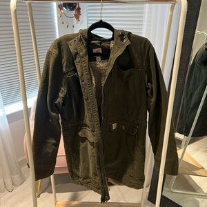Carhart woman’s olive green winter coat size M